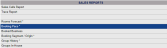 Sales Reports section of the Sales and Catering Menu with Booking Pace Report command selected